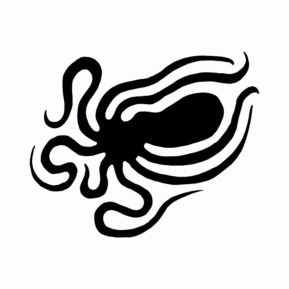Octopus logo changing from black to its final colors